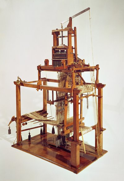 المنوال الذي صممه جوزيف ماري جاكار (1752-1834) بواسطة المدرسة الفرنسية