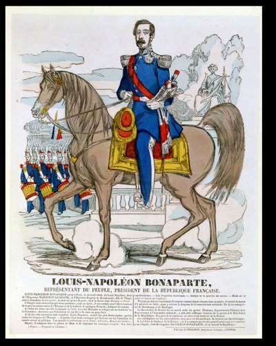 لويس نابليون بونابرت (1808-73) المستقبل نابليون الثالث ، 1849 بواسطة المدرسة الفرنسية