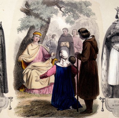 لويس التاسع ، ديت سانت لويس (1214-1270) يحقق العدالة تحت البلوط. بواسطة المدرسة الفرنسية