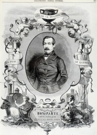 Louis Napoleon Bonaparte (Louis-Napoleon III) ، رئيس الجمهورية الفرنسية - Ill. بواسطة المدرسة الفرنسية