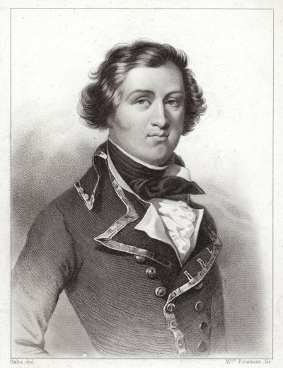 Louis Philippe of Orleans, Duke of Chartres, later King Louis Philippe I of France (engraving) بواسطة المدرسة الفرنسية