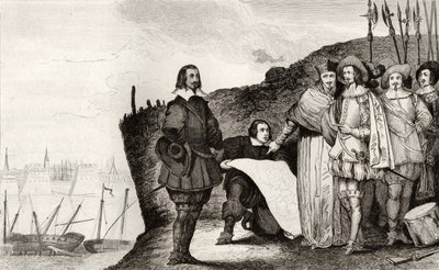 لويس الثالث عشر (1602-43) في حصار لاروشيل في أكتوبر 1628 ، من "هيستوار دي فرانس" من قبل كولارت ، نُشر عام 1840 بواسطة المدرسة الفرنسية