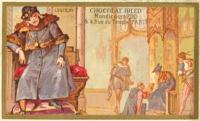 Louis XI of France (chromolitho) بواسطة المدرسة الفرنسية
