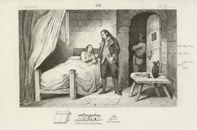لويس السابع عشر من فرنسا ، مريض وسجين ، c1795 بواسطة المدرسة الفرنسية