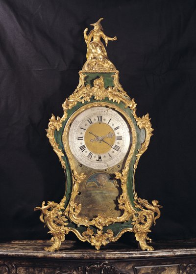 ساعة Louis XV Style يعلوها رجل صيني (ormolu) بواسطة المدرسة الفرنسية
