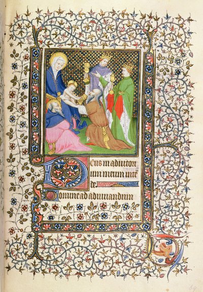 MS.McClean.80.f69r العشق من المجوس ، الفرنسية Horae بواسطة المدرسة الفرنسية