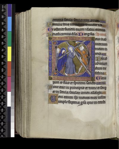 MS 300 f.212v، Terce، from the Psalter and Hours of Isabella of France، Paris، c.1265-70 (قلم وحبر وتمبرا على ورق) بواسطة المدرسة الفرنسية