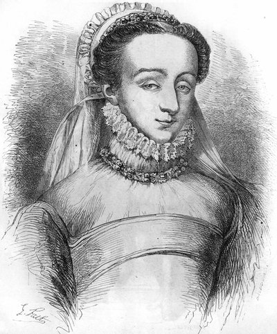 Madame de Sauve (إحدى النساء اللواتي استخدمتهن Catherine de Medicis (Caterina de Medici) ، لتدوين ملاحظات حول الناس في المحكمة). المعروف أيضًا باسم شارلوت دي بون ، البارونة دي سوف ، ثم لاحقًا باسم ماركيز دي نويرموتييه ، عاشق هنري الرابع. في "" Hi بواسطة المدرسة الفرنسية