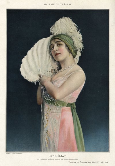 مدموزيل سيليات من Le Theatre بواسطة المدرسة الفرنسية
