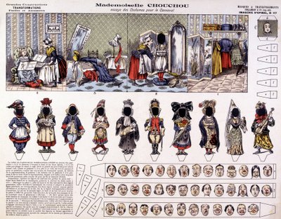 Mademoiselle Chouchou - Try costumes for carnival: transformations. 19th century. بواسطة المدرسة الفرنسية