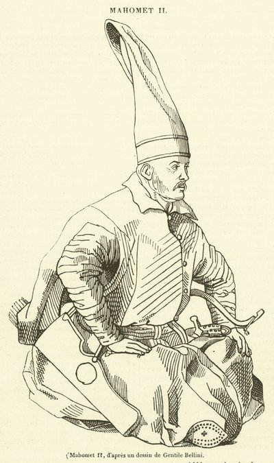 Mahomet II (نقش) بواسطة المدرسة الفرنسية