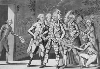 الرجل المنتدب: ... مجموعة من المندوبين يبحثون عن Brissoter "(جاك بيير بريسو دي وارفيل 1754-1793) مجهول. مطبعة. 1791 بواسطة المدرسة الفرنسية