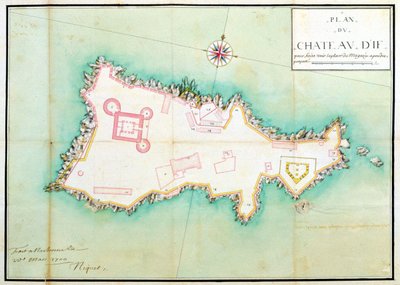 Map of the Castle of If بواسطة المدرسة الفرنسية