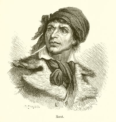 Marat  بواسطة المدرسة الفرنسية