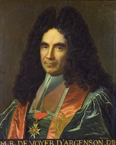 مارك رينيه دي فوييه دي بولمي (1652-1721) ، ماركيز دارجنسون ، وزير العدل بواسطة المدرسة الفرنسية