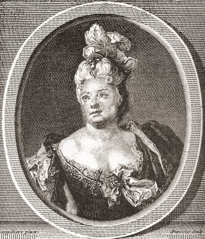 ماريان دوكلوس دي شاتونوف ، 1664 - 1747. الممثلة الفرنسية. من Les Heures Libres تم نشره عام 1908. بواسطة المدرسة الفرنسية