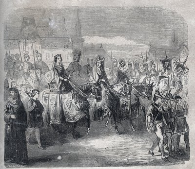 زيجات الملك لويس العاشر الهوتين (1289-1316) وإخوته فيليب (ثم فيليب الخامس لونغ بواسطة المدرسة الفرنسية