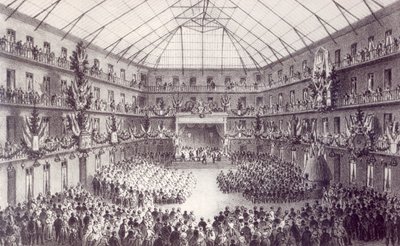عيد العمال في أسرة غيز ، من Solutions Sociales بقلم جان بابتيست أندريه غودين (1817-1888) ، باريس ، 1871 بواسطة المدرسة الفرنسية
