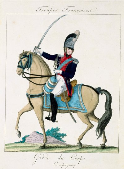 عضو في Grd du Corps ، من Tubses Francaises ، حانة. شي باسيت ، باريس ، 1790 بواسطة المدرسة الفرنسية