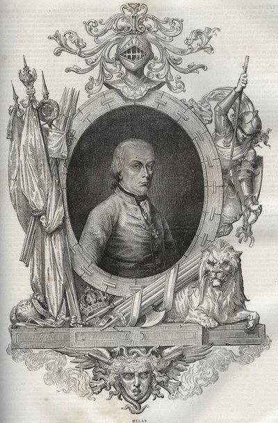 مايكل فريدريش بينيديكت البارون فون ميلاس (1729-1806) ، المشير الميداني - - الموسوعة الوطنية الجديدة لموريس لا شارست - 1870 - بواسطة المدرسة الفرنسية