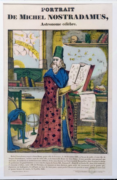 مايكل نوسترادامو (نوستراداموس) (1502-66) ج .1840 بواسطة المدرسة الفرنسية