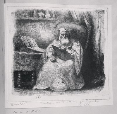 ميشيل نوستراداموس (1503-66) بواسطة المدرسة الفرنسية