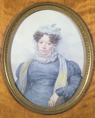 صورة مصغرة لـ Madame Swetchine (1782-1857) (مرحاض على ورق) بواسطة المدرسة الفرنسية