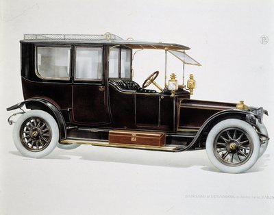 نموذج ليموزين - في "" Les Etablissements Panhard et Levassor "" بواسطة المدرسة الفرنسية