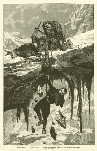Mon Ascencion A La Dent Blanche (نقش) بواسطة المدرسة الفرنسية