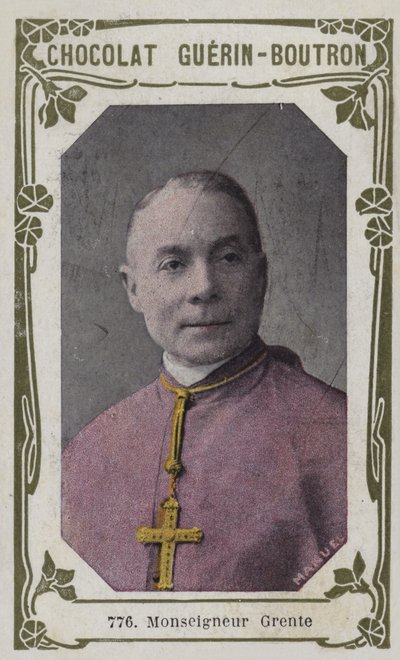 Monseigneur Grente (صورة ملونة) بواسطة المدرسة الفرنسية