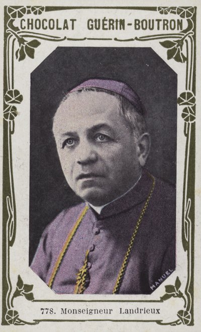 Monseigneur Landrieux (صورة ملونة) بواسطة المدرسة الفرنسية