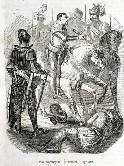 سجن Montmorency في Pavie (1525) - في "Histoire de France" بقلم L.-P. Anquetil بواسطة المدرسة الفرنسية