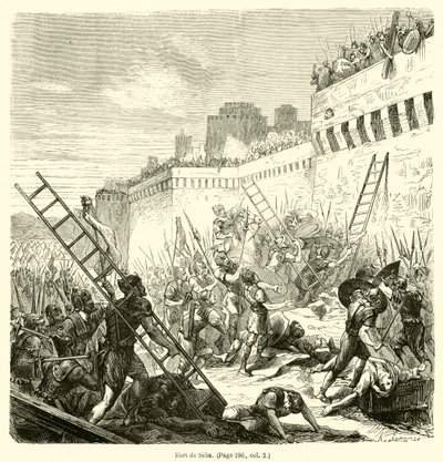 Mort de Seba (engraving) بواسطة المدرسة الفرنسية