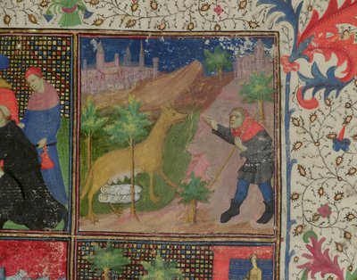 السيدة 1595 رومولوس وريموس يرضعان الذئب ، من كلمات وأفعال التجارب ، 1475 ج بواسطة المدرسة الفرنسية