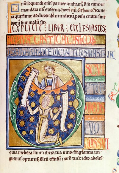 Ms 1 fol.235 كتاب الجامعة ، من الكتاب المقدس في سوفين بواسطة المدرسة الفرنسية