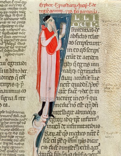 السيدة ٢٠٤٦ طبيب يدرس من الأمثال التي كتبها أبقراط (c.460-c.377 قبل الميلاد) مع تعليق من قبل كلوديوس جالينوس (c.130-c.201) بواسطة المدرسة الفرنسية