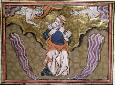 السيدة 21 النبي حزقيال ، مصغر من مؤرخ الكتاب المقدس بواسطة المدرسة الفرنسية
