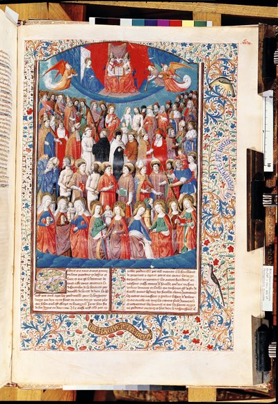 السيدة 246 f.406r الجنة ، من De Civitate Dei بواسطة القديس أوغسطينوس من فرس النهر (354-430) بواسطة المدرسة الفرنسية
