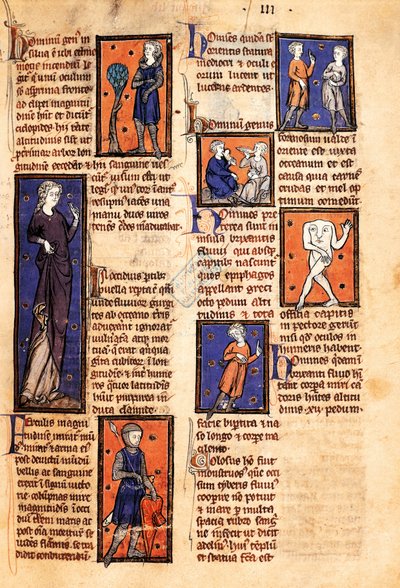Ms 320 Fol.46r Monsters, from 