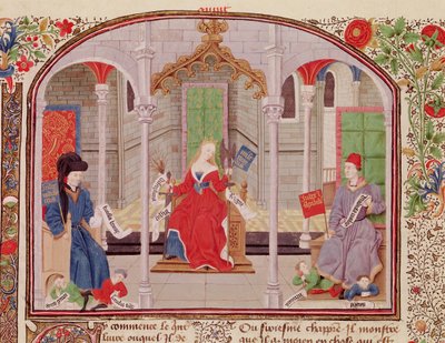 السيدة 927 Fol.71v نظرية العدل ، من الأخلاق والسياسة والاقتصاد بقلم أرسطو (384-322 قبل الميلاد) بواسطة المدرسة الفرنسية