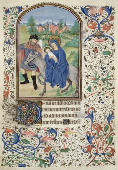 السيدة إيوينج 4 ص. 55 ص الرحلة إلى مصر ، من ساعات جلاسكو ، 1450-60 بواسطة المدرسة الفرنسية