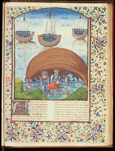 السيدة Hunter 371 f.147r مصير سلوقس ، من سقوط الأمراء ، بقلم جيوفاني بوكاتشيو (1313-75) 1467 بواسطة المدرسة الفرنسية