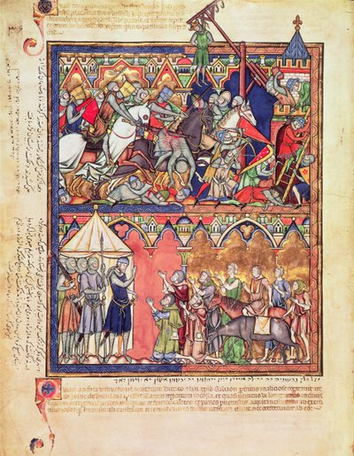 السيدة م 638 ، ص. ١٠ ظ ، جوشوا ، من مورغان بيكتشر بيبل ، ج بواسطة المدرسة الفرنسية