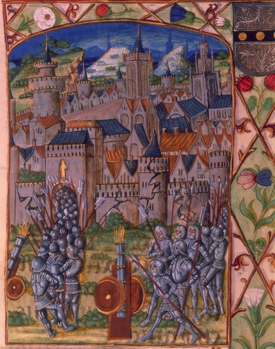 Ms. Royal 20 E.III fol.152v القبض على إيفرو ، من 