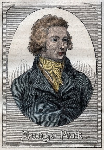 منتزه مونجو ، مستكشف اسكتلندي - صورة لمنتزه مونجو (1771-1806) ، مستكشف اسكتلندي - رسم توضيحي من "البحارة العظماء في القرن الثامن عشر" بواسطة المدرسة الفرنسية
