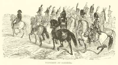 Napoleon at Bayonne (engraving) بواسطة المدرسة الفرنسية