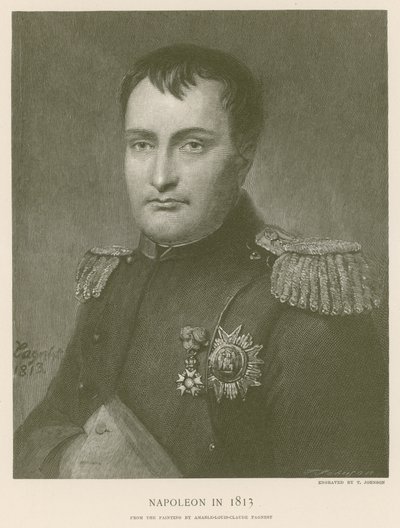 نابليون عام 1813 بواسطة المدرسة الفرنسية