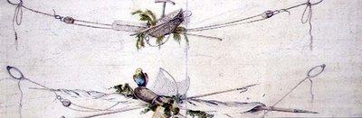 بحري تصميم كارتوش ببغاء ، حوالي 1800 (ألوان مائية على ورق) بواسطة المدرسة الفرنسية