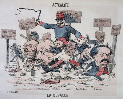 الأخبار: La déblacle: Vermorel و Arnould و Pyat و Assi و Vallès و Delescluze و Gournet في نهاية الكومونة بواسطة المدرسة الفرنسية