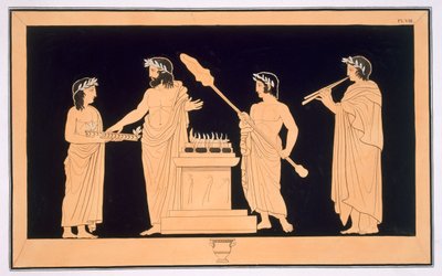 القرابين على المذبح ، نشرت 1808-10 بواسطة المدرسة الفرنسية